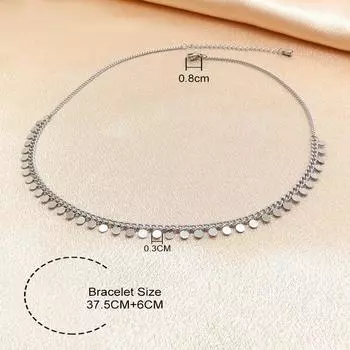 Экзотический этнический стиль, ручная работа, маленькие круги, старинный стиль, кисточка, цепочка, ожерелье, высококачественное, легкое, роскошное ожерелье