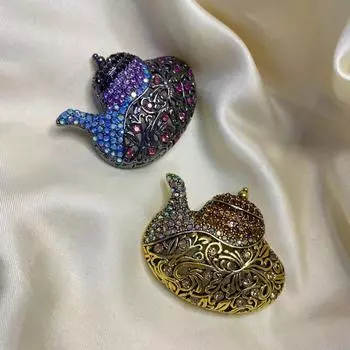 Экзотический поисковый баннер волшебная лампа брошь креативный чайник бриллиантовая булавка женские универсальные пальто аксессуары