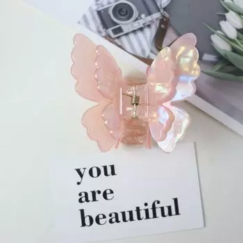 Эльф Ацетат Бабочка Заколка Для Волос Коготь Животные Большая Акула Заколка Модная Бабочка Заколка Для Волос Девушка