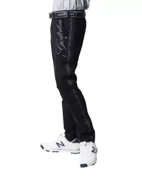 Эластичная боковая резиновая лента Long Golf Golf Spring XL [Gatcha Golf] Брюки, Брюки, Брюки, Одежда, Мужская, Женская, Одежда, 241GG1804, Черный, чёрный