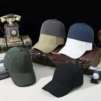 Эластичная быстросохнущая модная бейсболка с большим обхватом головы, мужская бейсболка для кемпинга, спорта, солнцезащитная кепка с утиным язычком, суб M56-59cm чёрный