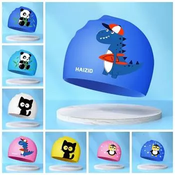 Эластичная детская шапочка для плавания, водонепроницаемая, легкая детская шапочка для плавания, Natatorium style 13