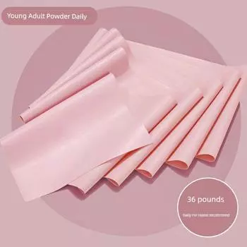 Эластичная лента для йоги для похудения и фитнеса, Подчеркивает бедра, Тренировка с сопротивлением, Лента для растяжки спины, Открытая спина, Открытые плечи Pink 1.5 m [36 lb Yoga Belt] Family Neutral