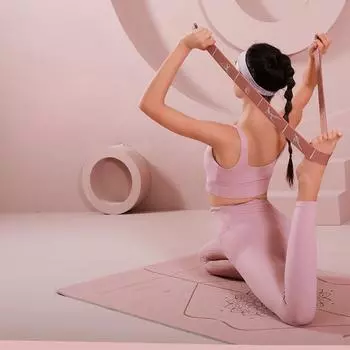 Эластичная лента для йоги для женщин, фитнес-лента для растяжки, красивая лента для растяжки спины, спортивная лента для сопротивления, многосекционная эластичная лента для йоги