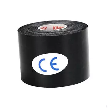 Эластичная лента для поддержки мышц 5M для спортивного использования, идеально подходит для запястий и лодыжек Black