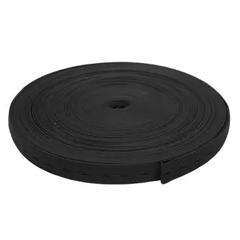 Эластичная лента шириной 2 см, трикотажная катушка, лента для парика для шитья одежды, брюк, ремней, париков, своими руками, CraftBlack чёрный