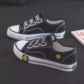 Эластичная лента вышитая парусиновая обувь женская универсальная Ulzzang досуг студенческая универсальная обувь для скейтбординга одна педаль ленивая обувь женская 35 фиолетовый