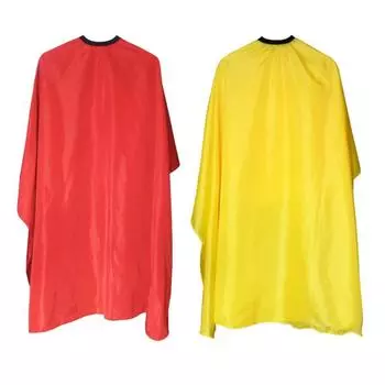 Эластичная накидка для стрижки волос, парикмахерский халат, накидка, водонепроницаемый парикмахерский фартук для детей/взрослых чёрный