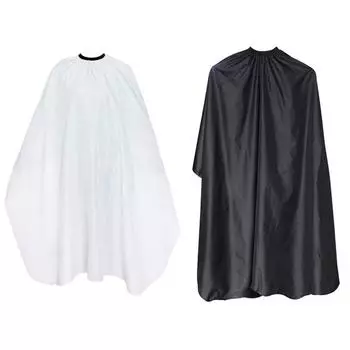 Эластичная накидка для стрижки волос, парикмахерский халат, накидка, водонепроницаемый парикмахерский фартук для детей/взрослых жёлтый