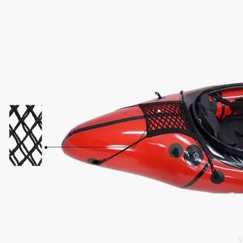 Эластичная носовая сетка для хранения каяка, практичная универсальная кормовая грузовая сетка, надувная лодка