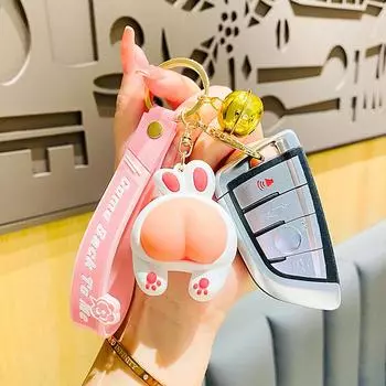 Эластичная персиковая попка мультяшное животное расслабляющая игрушка брелок кулон успокаивающий снятие стресса игрушки для рук для детей и взрослых подарки розовый