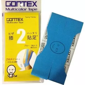 Эластичная повязка GONTEX на колено Hattari 2 Plus Blue Blue синий
