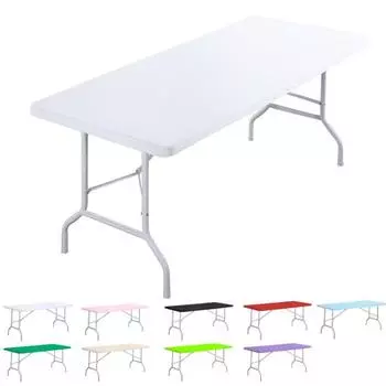 Эластичная праздничная скатерть для стола, однотонная стретч-скатерть для коктейльного стола для свадьбы, банкета, мероприятия, выставки, вечеринки, обеденного стола 122x60cm белый