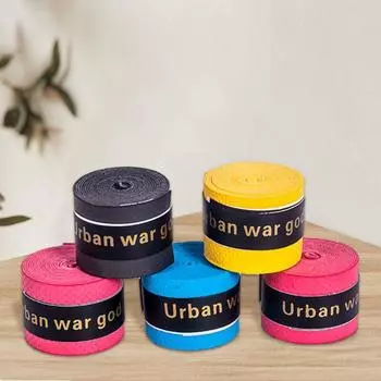 Эластичная противоскользящая лента для тенниса, эластичная полиуретановая лента для бадминтонной ракетки, напульсник для велосипедного руля чёрный