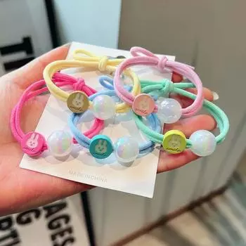 Эластичная резинка для волос «Русалочка-кролик» — симпатичный аксессуар для волос из двух нитей