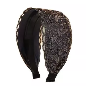 Эластичная сетчатая повязка на голову с цветком Избавьтесь от хлопот Нескользящие кружевные повязки для волос в стиле «мама» Корейский стиль Скрывают седые волосы Повязка на голову для умывания