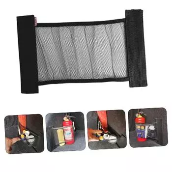 Эластичная сетка для багажника автомобиля, фиксирующие ремни, органайзер для автомобиля, сетчатая сумка для хранения огнетушителей, сумка для фиксации спинки сиденья, аксессуары для салона автомобиля