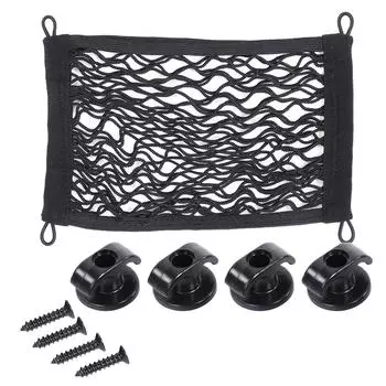 Эластичная сетка для хранения багажа на багажник автомобиля, сетчатый карман-органайзер