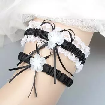 Эластичная сексуальная подвязка для женщин, модный пояс с бантом, кружевное кольцо на бедро, подвязка для ног, свадебное платье, подвязка для ног