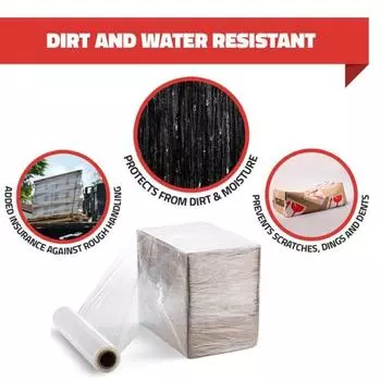 Эластичная сверхпрочная пленка Промышленная прочность 1 рулон Прозрачный полиэтилен Гибкая Сверхдлинное прилипание