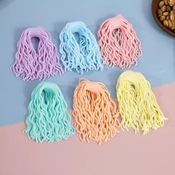 Эластичная веревка, креативная симуляция спагетти, игрушка для снятия стресса, несколько цветов, игрушка для снятия стресса One Size синий