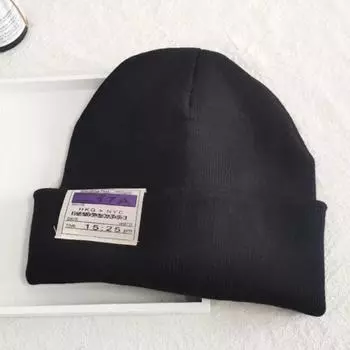 Эластичная вязаная шапка Теплая шапка крючком Модная шапка-пуловер для осени-зимы