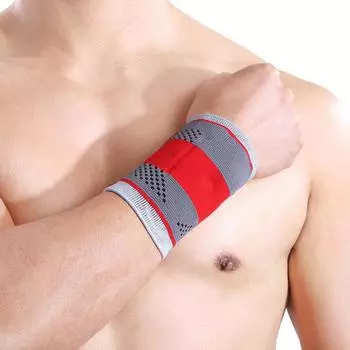 Эластичная защита запястья XL серый
