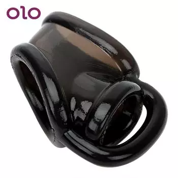 Эластичное кольцо для пениса, устройство для задержки эякуляции, мужское устройство целомудрия, секс-игрушки для мужчин, удлинитель фаллоимитатора, кольцо для члена