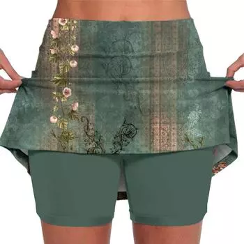 Эластичные брюки-кюлоты для йоги для женщин, спортивные шорты с принтом, легкие узкие однотонные бегуны с высокой талией L