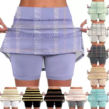 Эластичные брюки-кюлоты для йоги для женщин, спортивные шорты с принтом, легкие узкие однотонные бегуны с высокой талией L чёрный