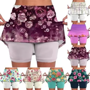 Эластичные брюки-кюлоты для йоги для женщин, спортивные шорты с принтом, легкие узкие однотонные бегуны с высокой талией L циан