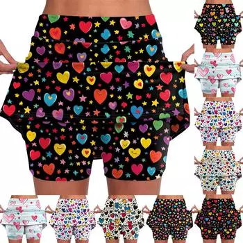 Эластичные брюки-кюлоты для йоги для женщин, однотонные спортивные шорты, легкие узкие однотонные бегуны с высокой талией L чёрный