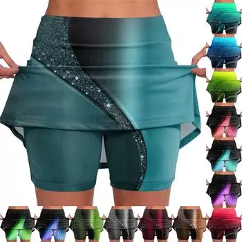 Эластичные брюки-кюлоты для йоги для женщин, спортивные шорты с принтом, легкие узкие однотонные бегуны с высокой талией M розовый