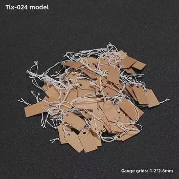 Эластичные ценники из крафт-бумаги для ювелирных изделий