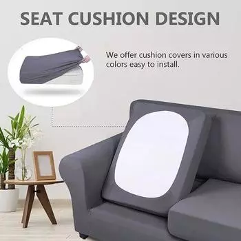 Эластичные чехлы для диванов, чехлы на сиденья дивана для моющейся защиты мебели, чехол для дивана для гостиной с эластичным дном Back Cushion Cover