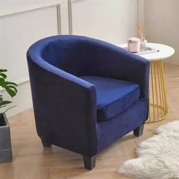 Эластичные чехлы для клубных кресел, бархатные тканевые чехлы на стулья, одноместные чехлы для гостиной, ванна, диван, моющиеся чехлы 1 Piece
