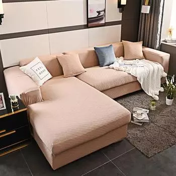Эластичные чехлы на диван для гостиной, чехол для дивана с геометрическим рисунком, чехол для дивана, домашний любимец, угловой L-образный шезлонг, чехол для дивана, 1 шт. single 90-140CM