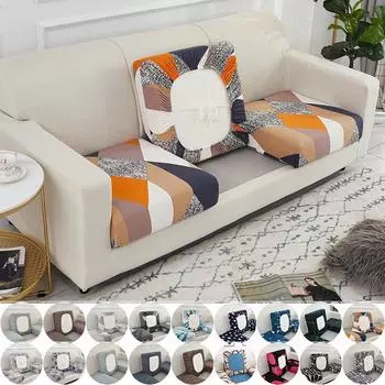 Эластичные чехлы на подушки для сидения дивана для гостиной, чехол для дивана с геометрическим рисунком, чехол для дивана L-образной формы, чехол для шезлонга Normal Size S