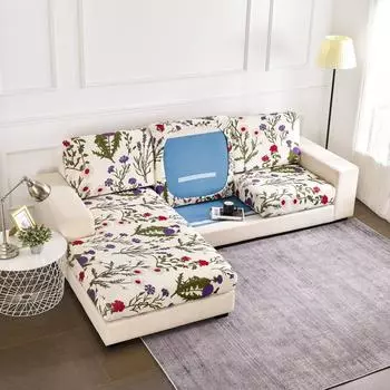 Эластичные чехлы на сиденья дивана из спандекса, чехлы для диванов для гостиной, моющиеся эластичные чехлы для диванов, чехлы для диванных подушек для домашнего декора Bakcrest Cover S-1pc
