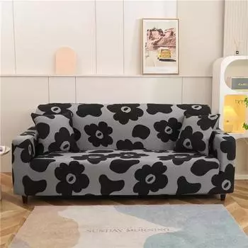 Эластичные чехлы с цветочным принтом на 1/2/3/4 сиденья, чехлы для диванов-кроватей, чехлы для угловых диванов в гостиной, чехлы для секционных кресел 1 seat 90-140CM