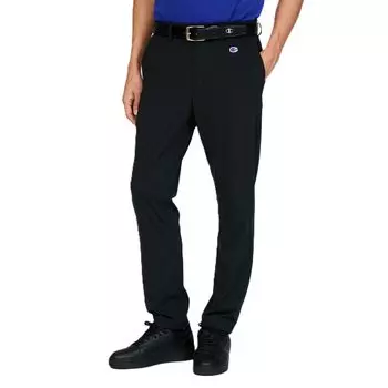 Эластичные длинные брюки с логотипом в одной точке и D-образным кольцом, передний карман для монет, гольф, черный [Champion] мужские C3-BG204 чёрный