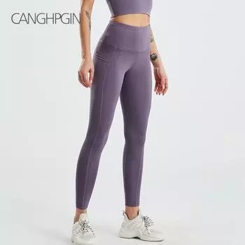 Эластичные дышащие в четырех направлениях женские гибкие леггинсы с высокой талией, одежда для йоги, легкие спортивные брюки M чёрный