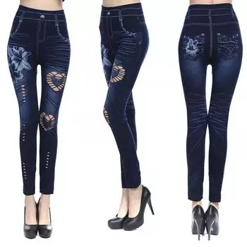 Эластичные джинсы скинни, женские длинные повседневные узкие брюки, эластичные брюки с высокой талией, брюки-карандаш S