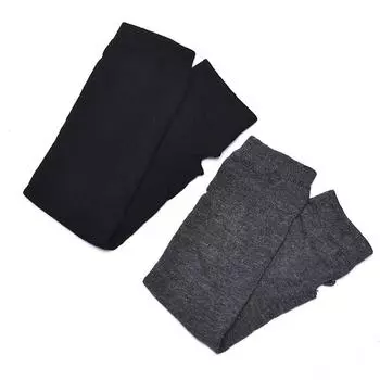 Эластичные гетры для рук Длинные перчатки без пальцев Варежки Женские Продажа темно-серого