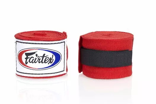 Эластичные хлопковые бинты Fairtex Muay Thai HW2 180 дюймов, длинная бинты для всех видов спорта, муай-тай, кикбоксинг, ММА, K1, каратэ, дзюдо, кунг-фу красный