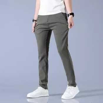 Эластичные леггинсы для мужских летних брюк, тонкие, мягкие и облегающие, тренд мужской моды. 28