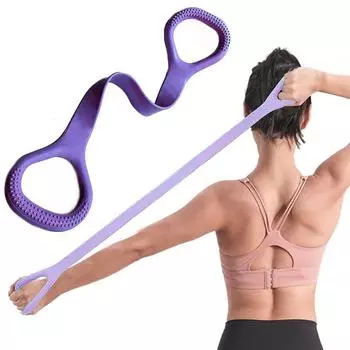 Эластичные ленты для йоги, фитнес-тренировки, упражнения на руку, спину, плечи, эластичные тренировочные ленты, ремни для йоги, пилатеса, оборудование для фитнеса синий