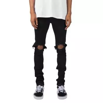 Эластичные модные модные мужские джинсы, индивидуальные рваные тонкие мужские джинсы на маленькую ногу 29