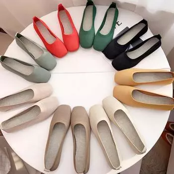 Эластичные мокасины, женские летние лоферы, дышащие эспадрильи, нескользящие кроссовки на плоской подошве на плоской подошве, женские слипоны 35