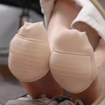 Эластичные носки до середины стопы Мягкие носки Носки-тапочки Носки-лодочки Нескользящие чёрный